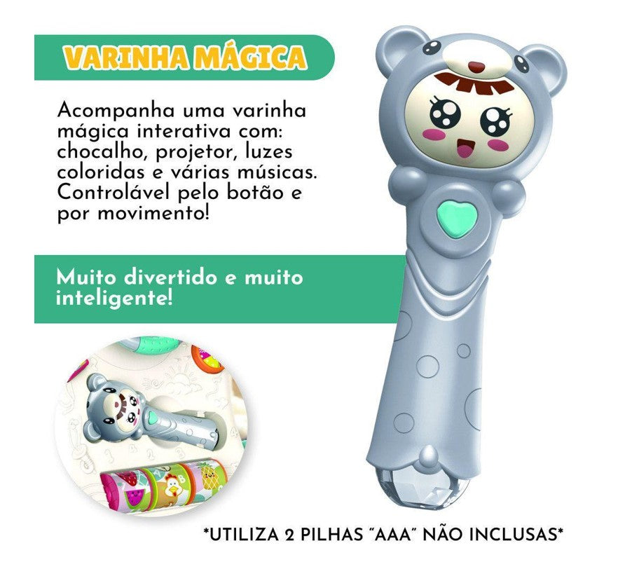 Apoiador Infantil Didático Musical Azul - Zoop Toys