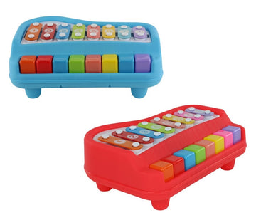 Brinquedo Musical 2 em 1 Xilofone e Piano Infantil