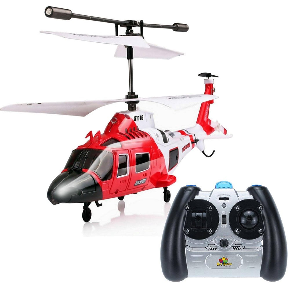 Helicóptero De Controle Remoto Falcão 3 Canais - Zein Com Giroscópio e Luzes