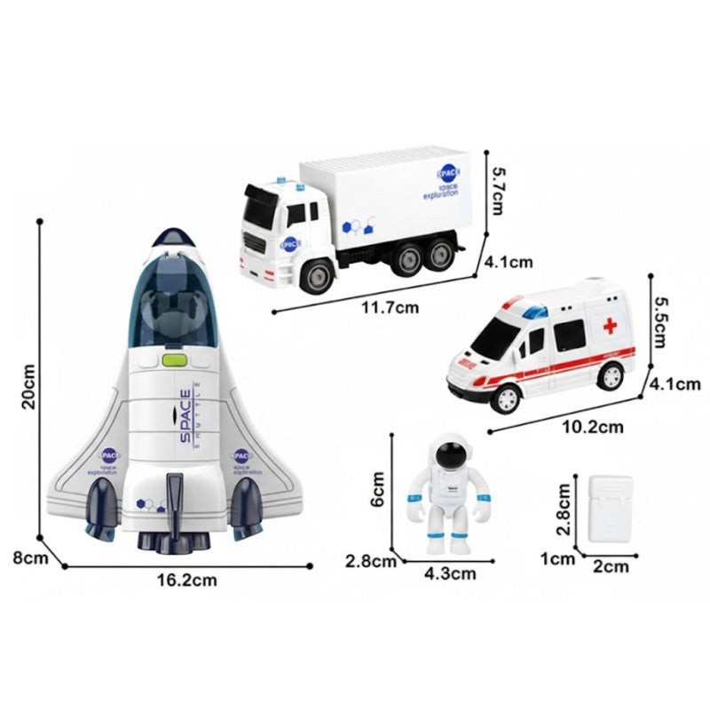 Ônibus Espacial com Carros e Astronauta Luz e Som - Brink Center
