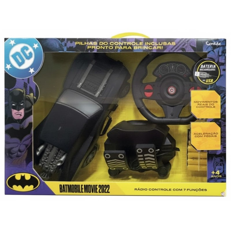 Carrinho com Controle Remoto 7 Funções Batman - Candide