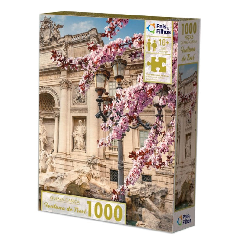 Quebra-Cabeça 1000 Peças Fontana Di Trevi - Pais & Filhos