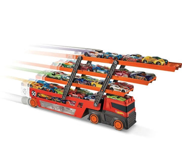 Hot Wheels Caminhão Mega Red Hauler 50th - Mattel GHR48