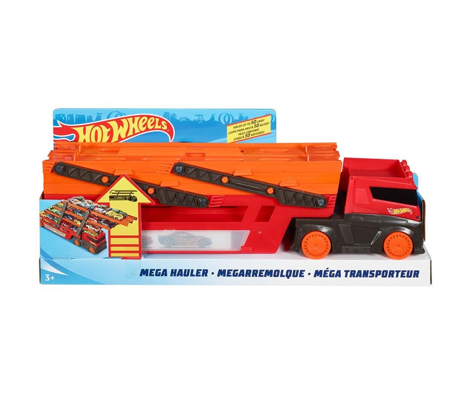Hot Wheels Caminhão Mega Red Hauler 50th - Mattel GHR48