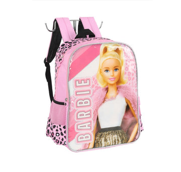 Mochila De Costas Infantil Barbie Fashion Rosa - Luxcel