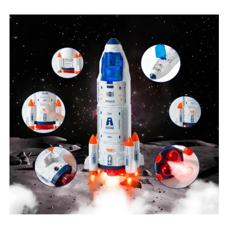 Playset Foguete Espacial Com Luz E Som - Brink Center