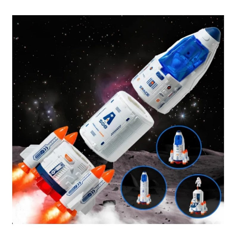 Playset Foguete Espacial Com Luz E Som - Brink Center