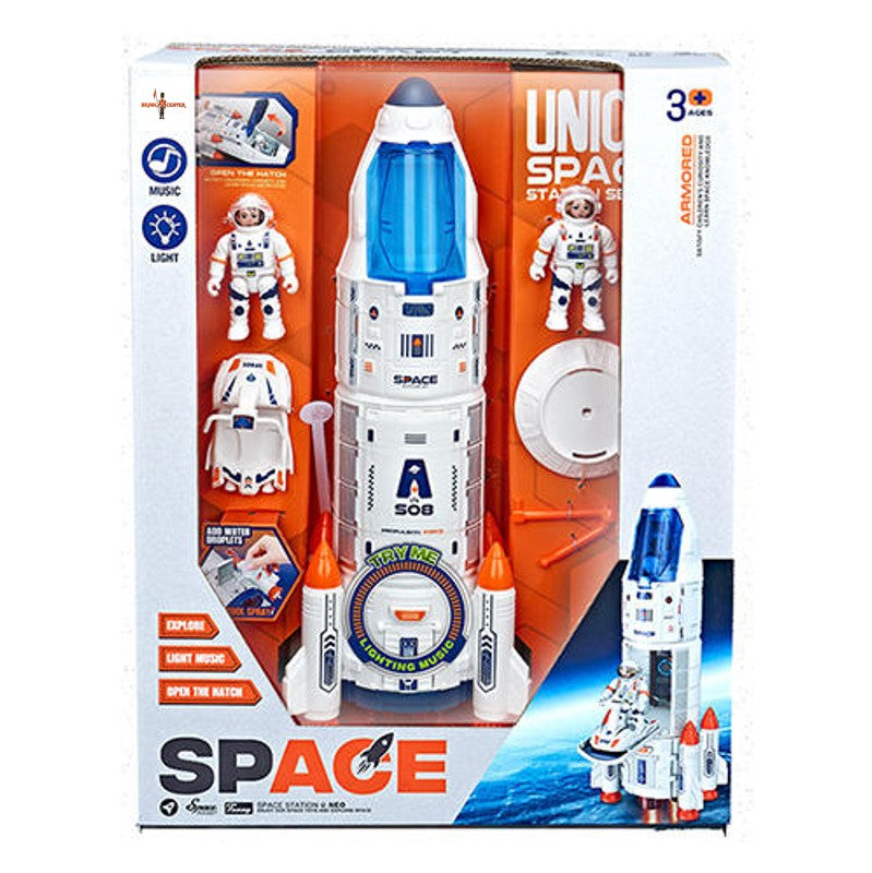 Playset Foguete Espacial Com Luz E Som - Brink Center