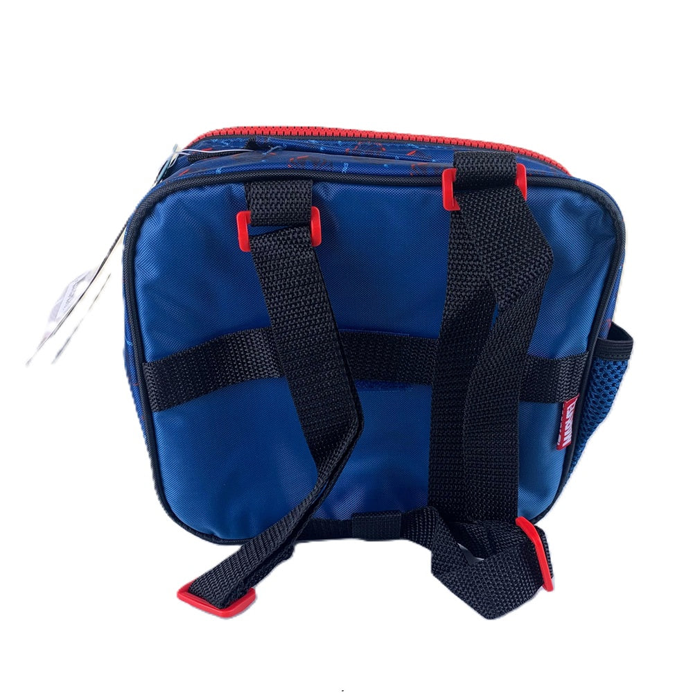 Kit Mochila Rodinhas Homem Aranha Xeryus Escolar Lancheira Térmica Estojo Box 3D Marvel