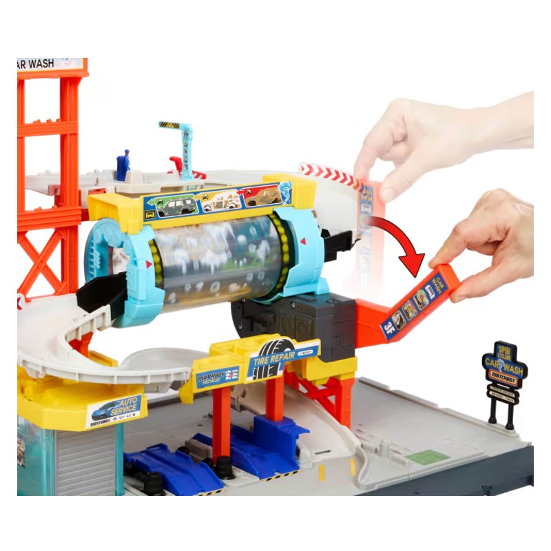 Pista Matchbox Spin Cyclone Car Wash - Mattel
