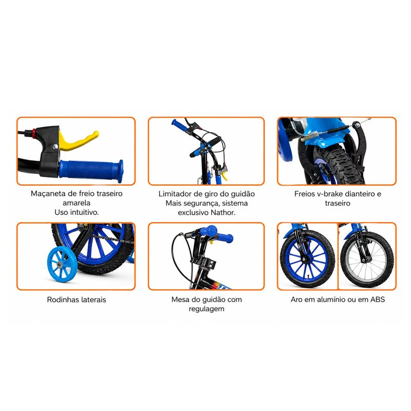 Bicicleta Infantil Aro 16 Angel - Nathor