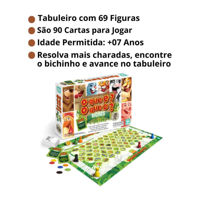 Jogo O Que É O Que É Bichos - Nig