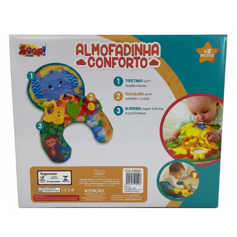 Almofadinha de Atividades Bebê Conforto Elefante - ZOOP TOYS