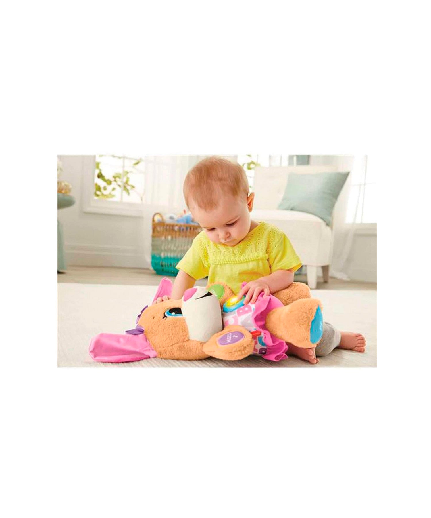 Fisher Price Pelúcia Educativa Irmã do Cachorrinho - Mattel