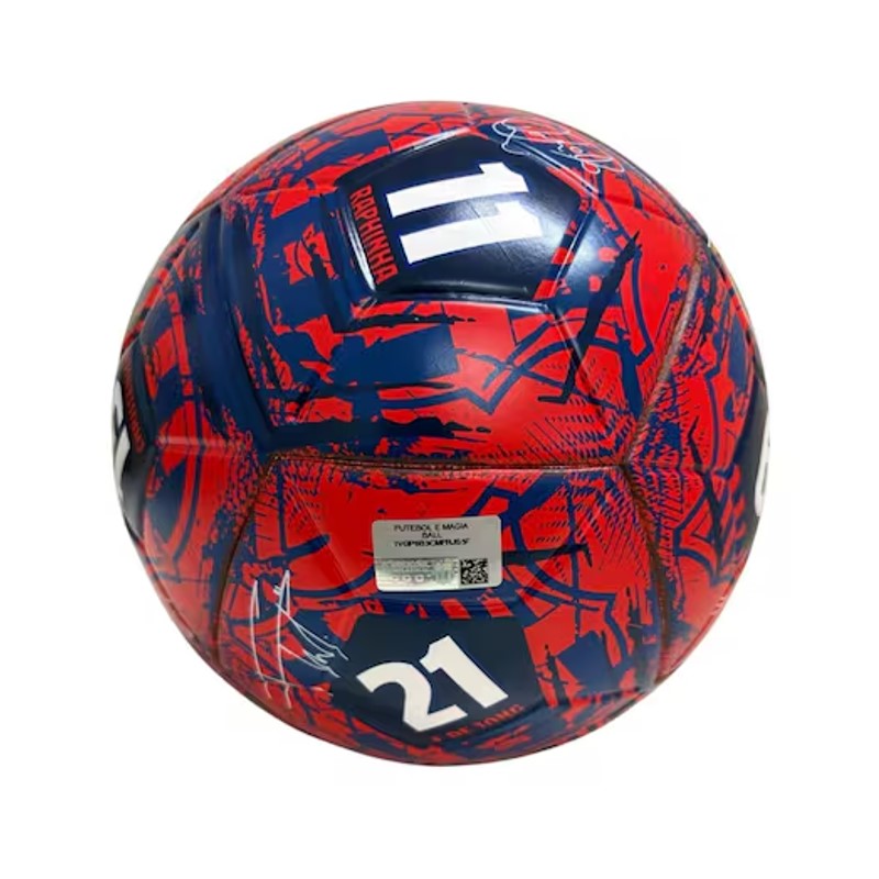 Bola de Futebol Nº5 Barcelona Assinaturas Vermelha