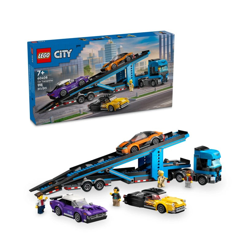 Lego City Caminhão Transportador e Carros Esportivos - 60408