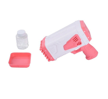 Lançador de Bolhas com Luz Bubble Gun Rosa