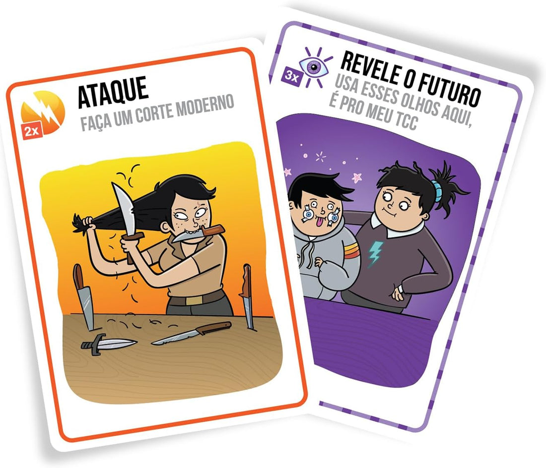 Jogo de Cartas Exploding Kittens Bem vs Mal - Galápagos