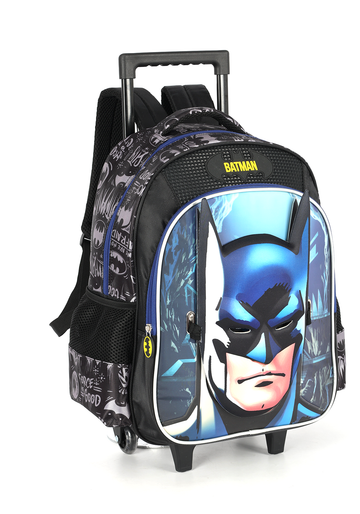 Mochila de Rodinhas Batman Luxcel | Super Herói | Rodas e Alça | Aventura e Força G