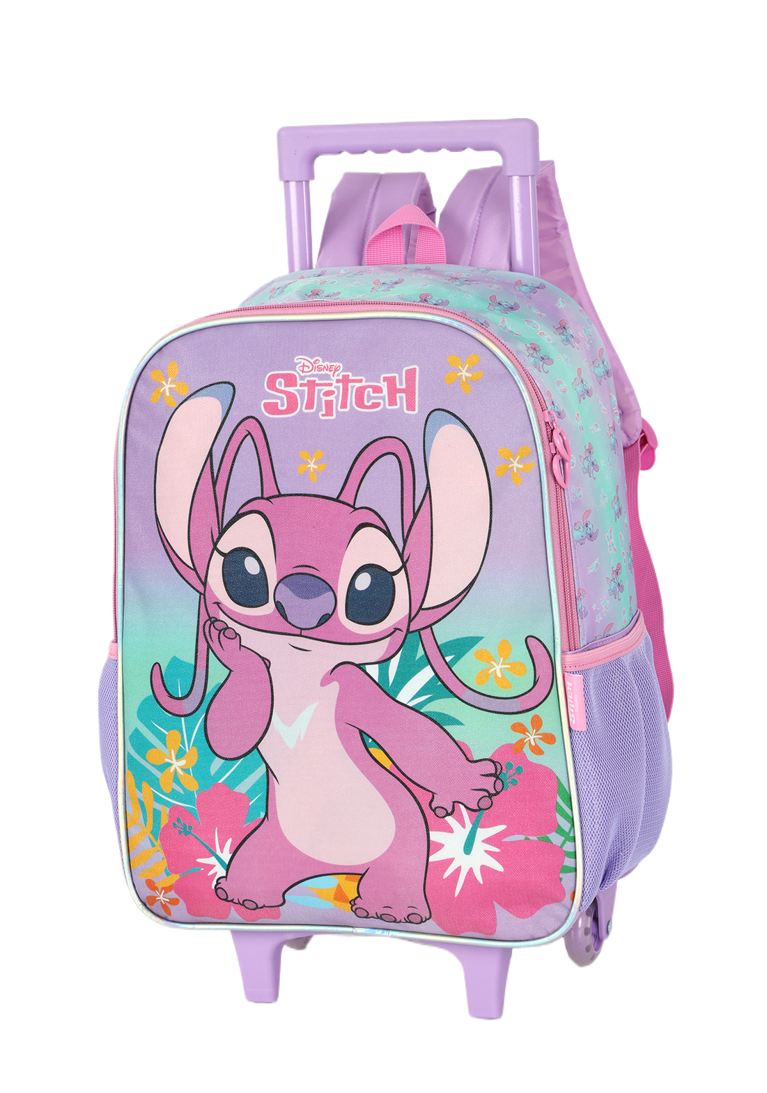 Kit Escolar Angel Disney Luxcel – Mochila com Rodinhas, Lancheira,  Estojo | Original e Encantador