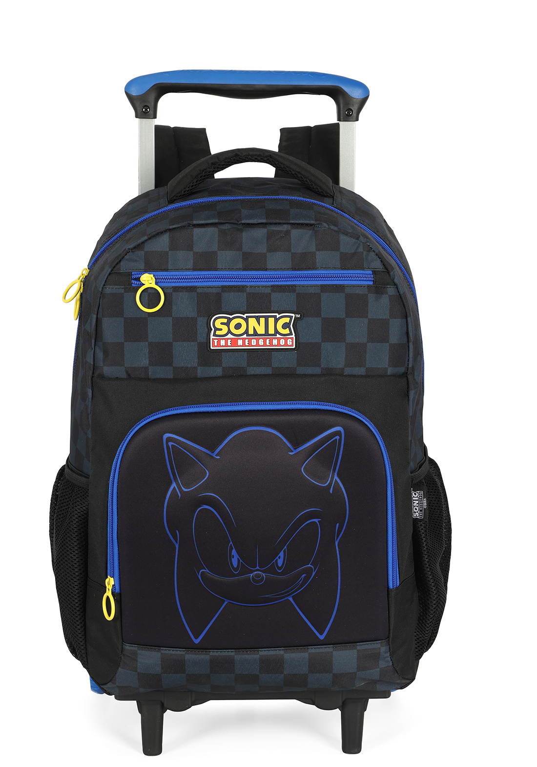 Kit Escolar Sonic The Hedgehog – Mochila de Rodinha + Lancheira + Estojo Luxcel Oficial