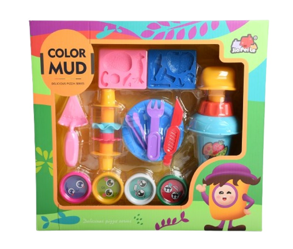 Conjunto Massinha de Modelar Color Mud Pizza Series – Brink Center