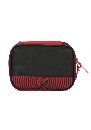 Estojo Box Organizador Enaldinho Oficial Preto e Vermelho - Luxel