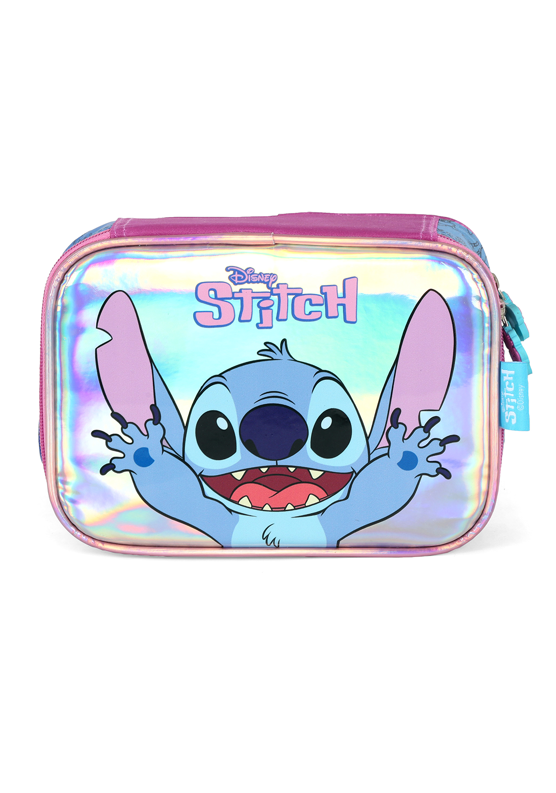 Estojo Box Duplo Stitch Divertido Holográfico Luxcel Disney