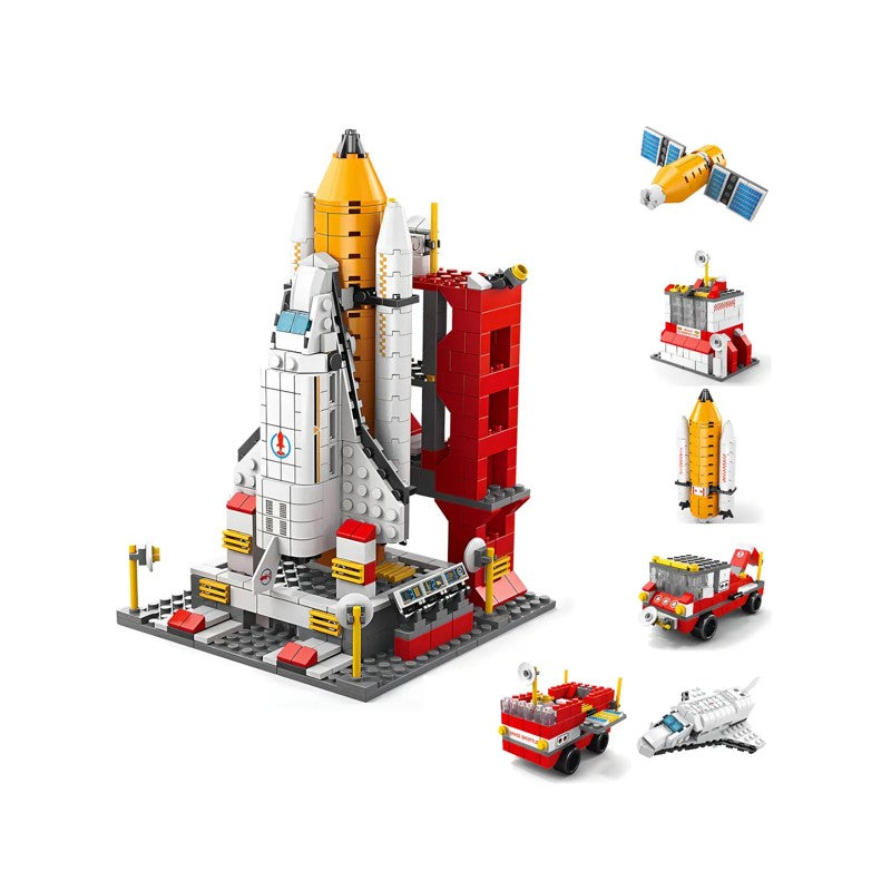 Blocos De Montar Space Shuttle Kit 1000 Pecas 6 Em 1 - Brink Center