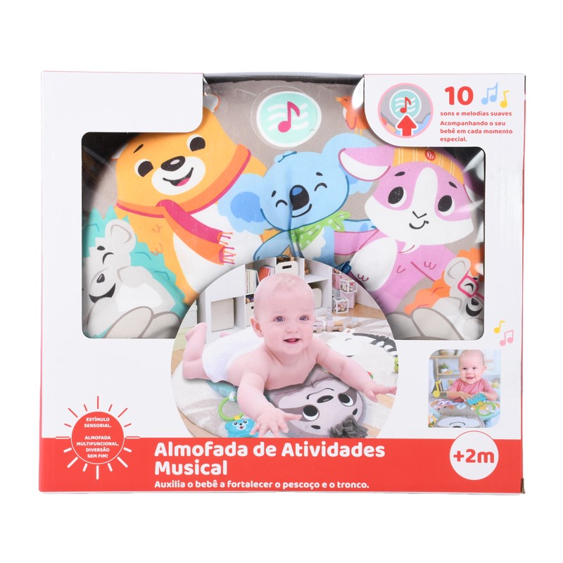 Almofada de Atividades Musical Infantil Bicho-Preguiça – Brink Center