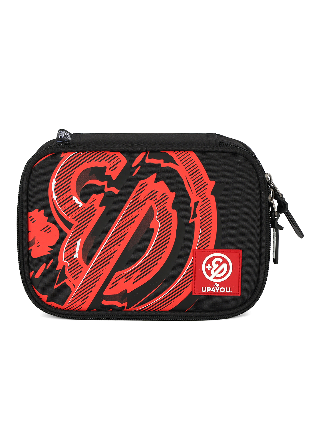 Estojo Box Grande Enaldinho Oficial Preto e Vermelho Organizador Up4You