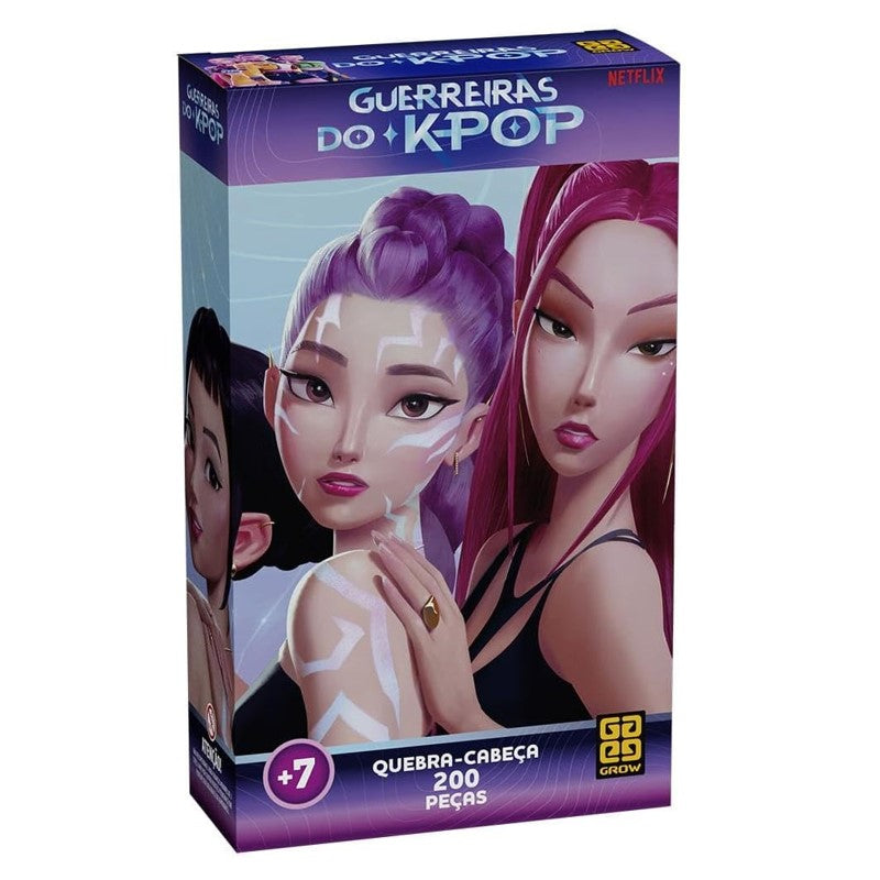Quebra Cabeça 200 Peças Guerreiras Do K-pop - Grow