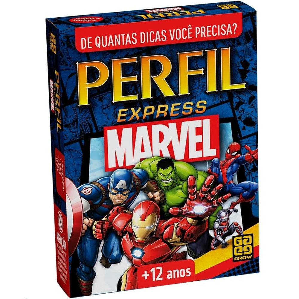 Jogo Perfil Express Marvel - Grow