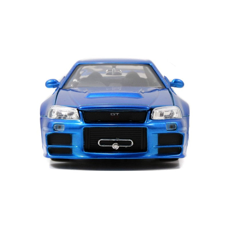 Miniatura Nissan Skyline Gtr R34 Azul 1/24 - Jada