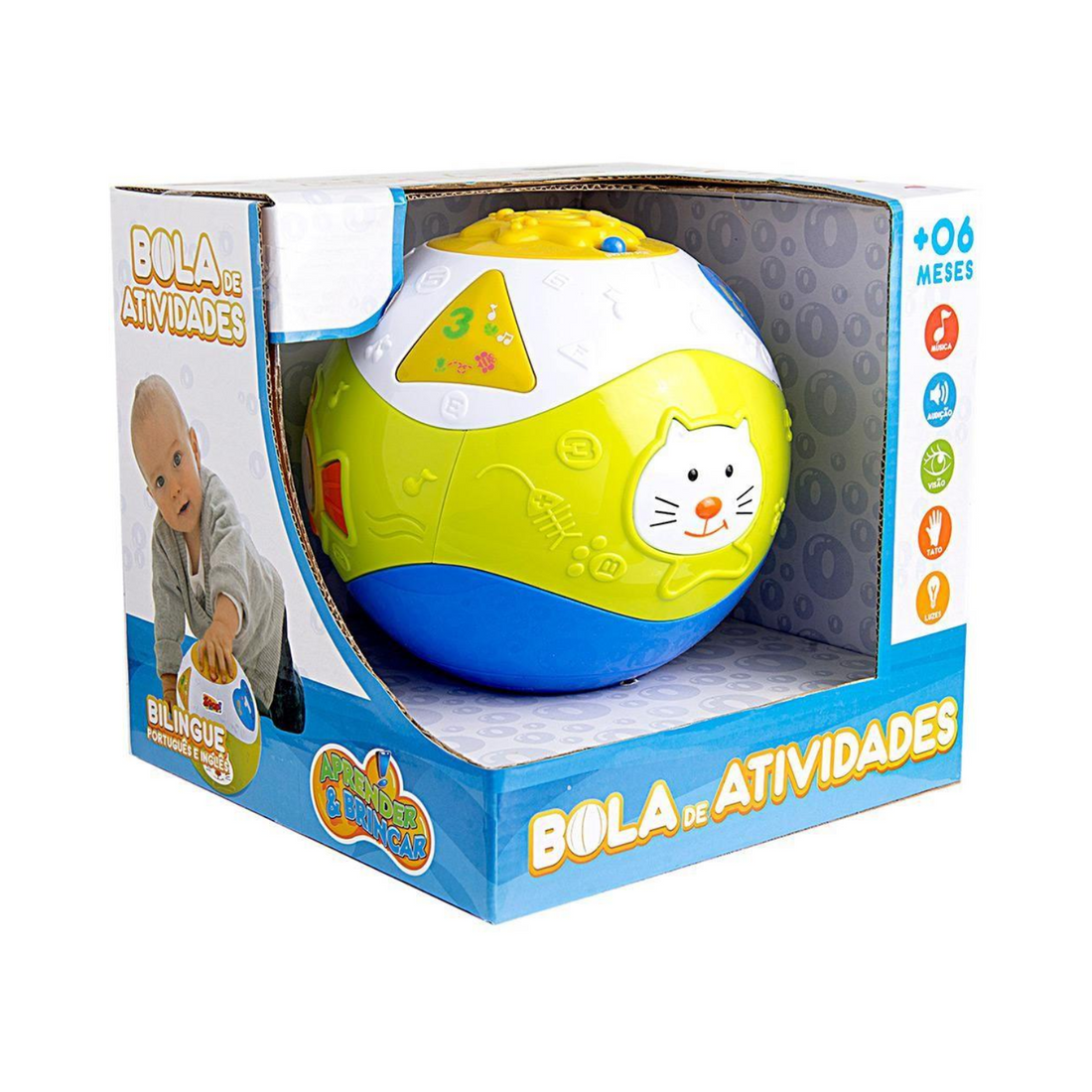 Brinquedo para Bebês Bola De Atividades Aprender E Brincar - Zoop Toys