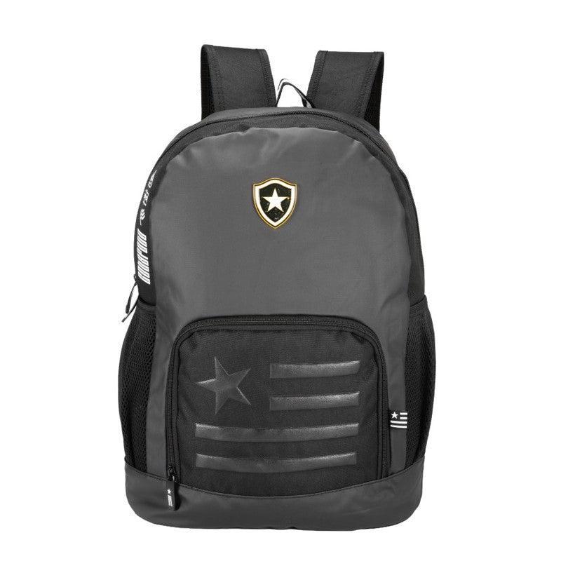 Mochila Esportiva Preta Botafogo Bolso Bandeira - Xeryus