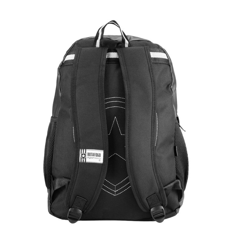 Mochila Esportiva Preta Botafogo Bolso Bandeira - Xeryus