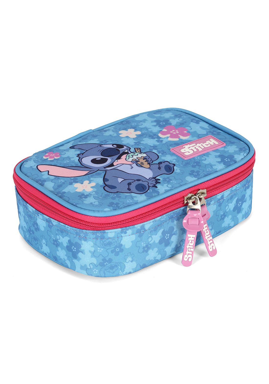 Kit Escolar Stitch Sorvete – Mochila de Rodinha + Lancheira + Estojo – Luxcel