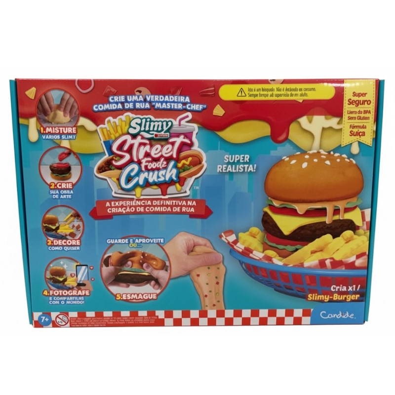 Kit de Slime de Hamburger Slimy DIY Street Food Crush - Candide