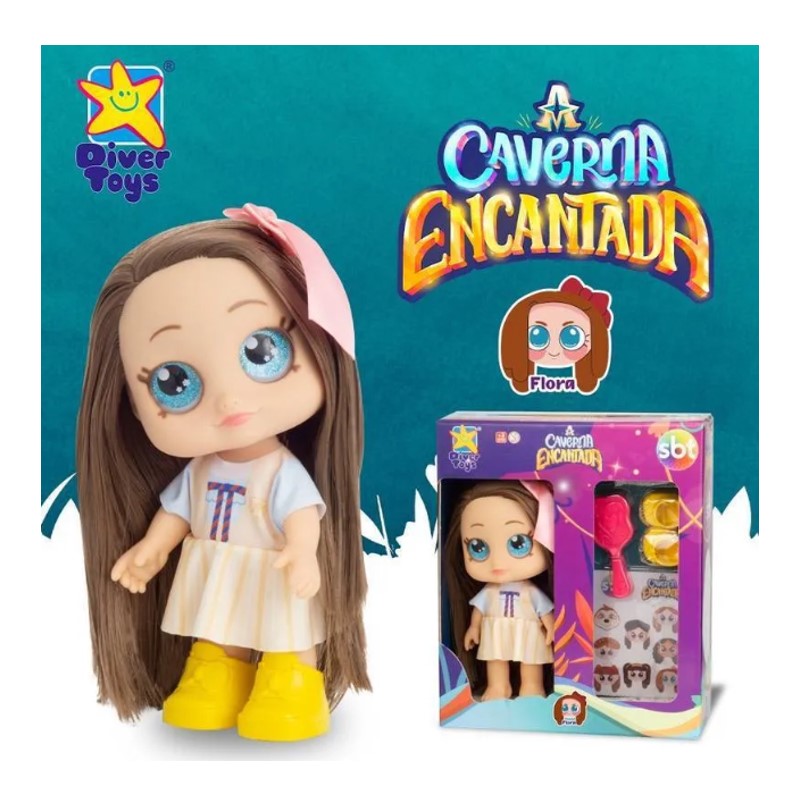Boneca Flora A Caverna Encantada - DiverToys