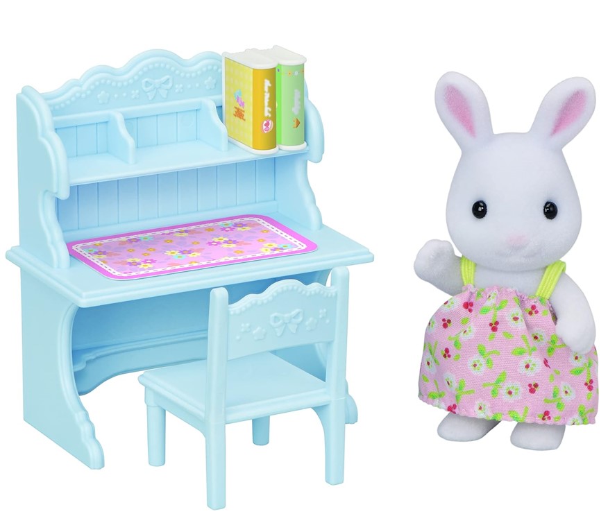 Sylvanian Families Conjunto Escrivaninha Menina Coelho Neve - Epoch
