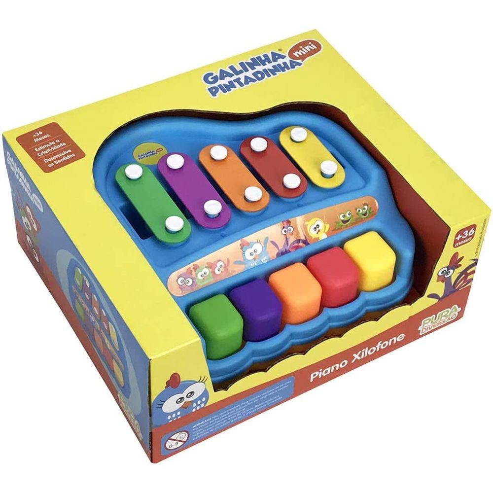 Pura Diversão Xilofone e Piano Galinha Pintadinha