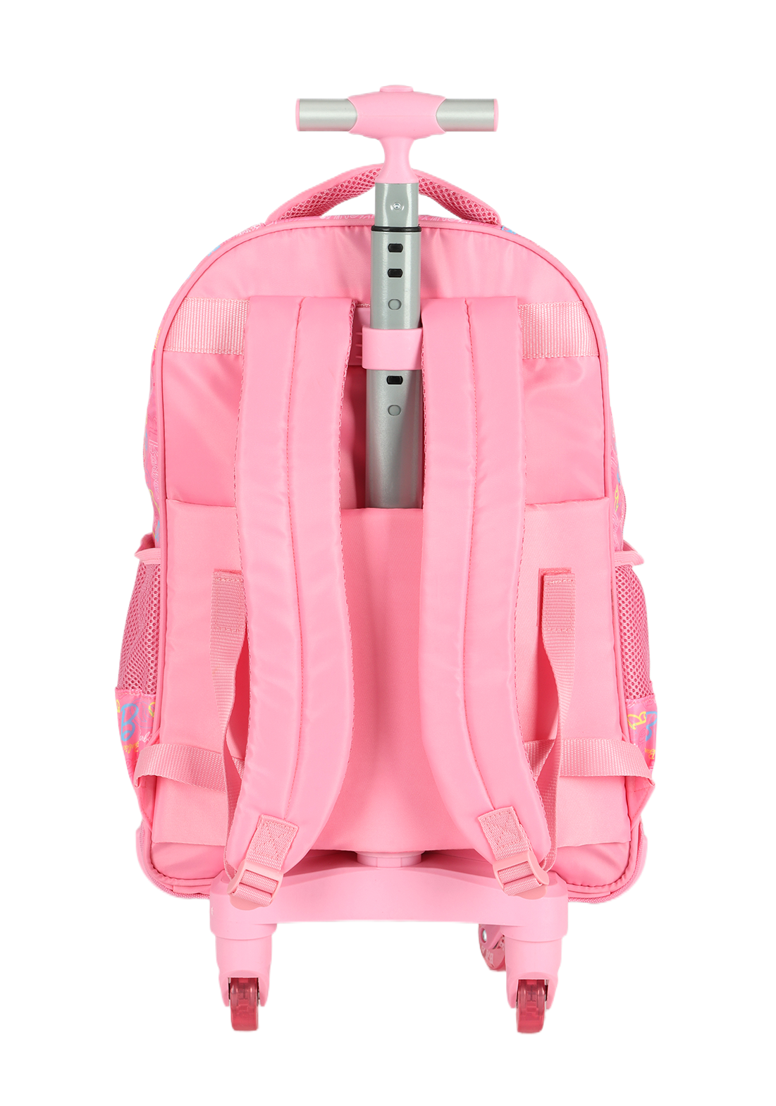 Mochila de Rodinhas G Barbie PINK Holográfica Luxcel | Brilho, Estilo e Rodas de Silicone!