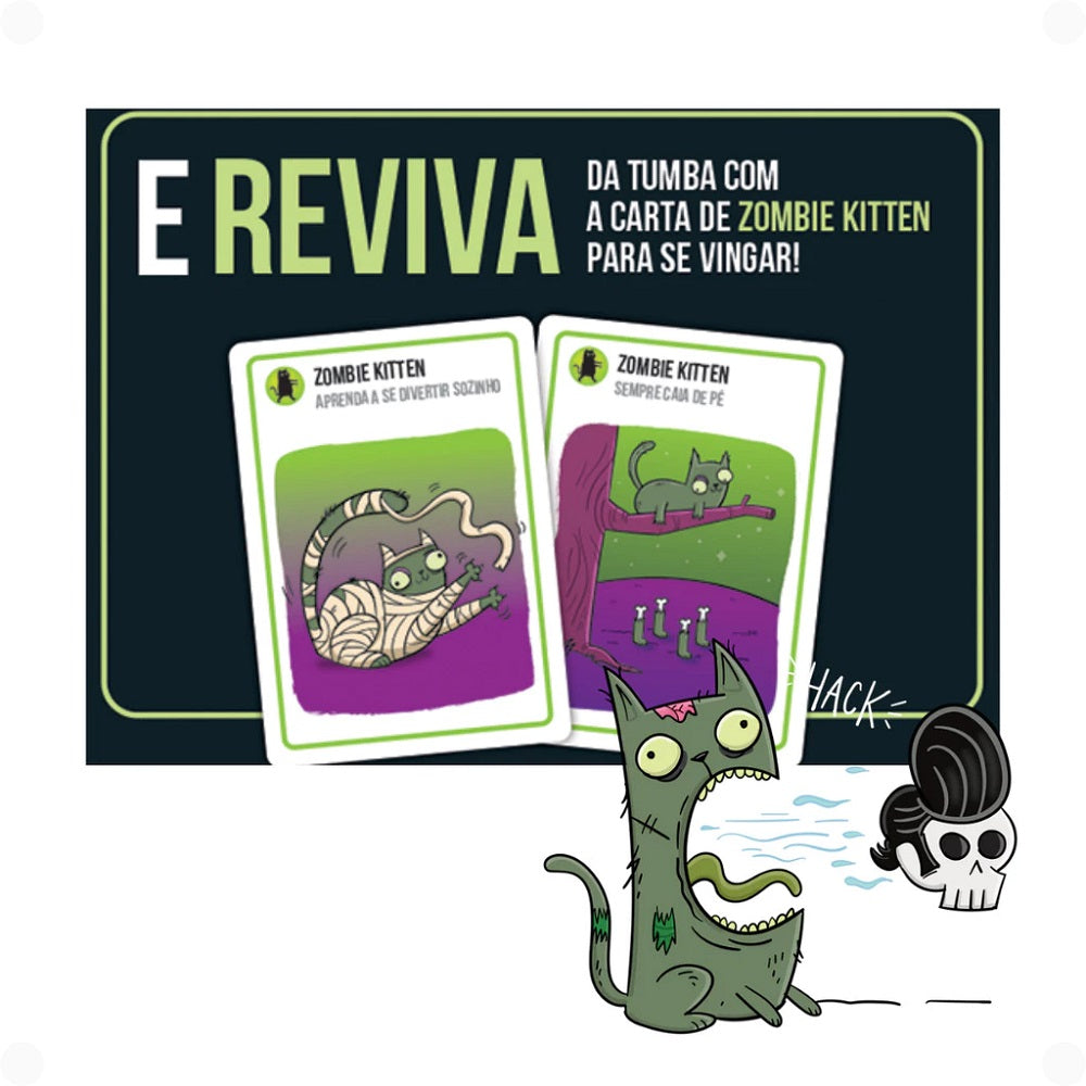 Jogo Exploding Kittens: Zombie Kittens - Galápagos