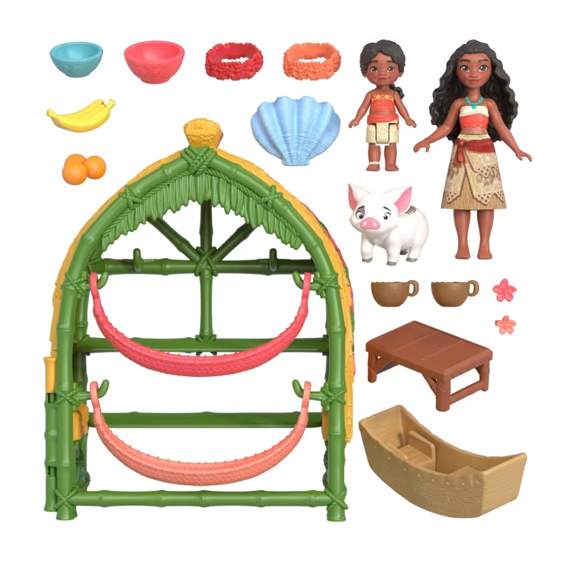 Conjunto de Brinquedo Casa Moana com Acessórios - Mattel