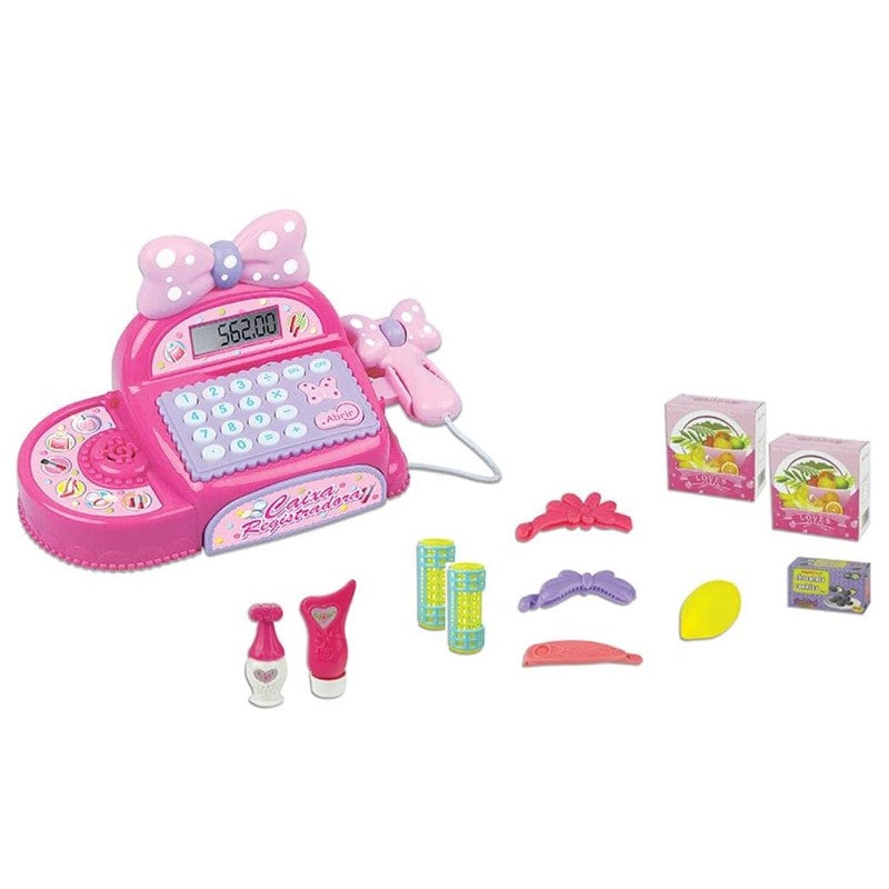 Brinquedo Caixa Registradora Lacinho Rosa - FÊNIX