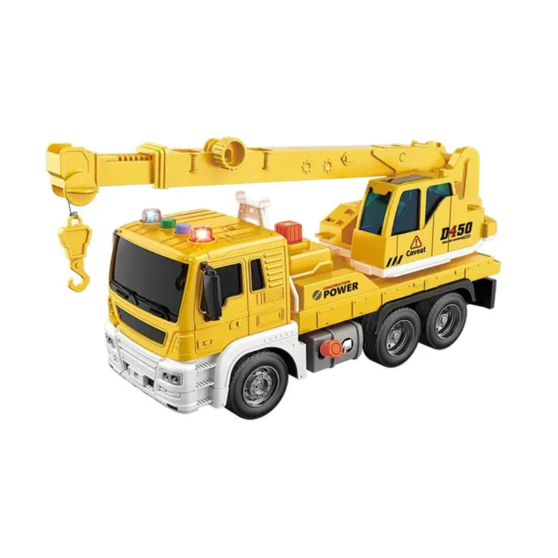 Carrinho a Fricção Caminhão Construção Luz e Som - DM Toys