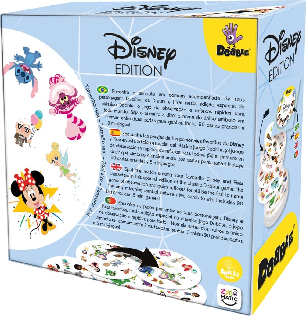 Jogo de Cartas Dobble Disney Edition - Galápagos