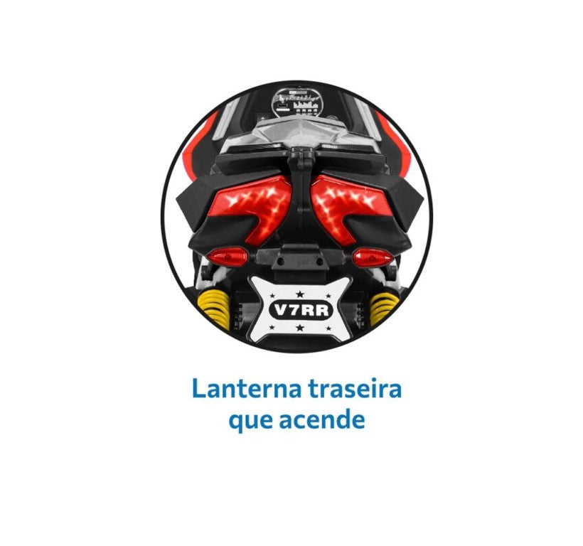 Moto Elétrica Infantil 12v Scooter Sport Vermelha - Bandeirante