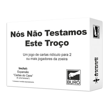 Jogo De Cartas Nós Não Testamos Este Troço - Buró